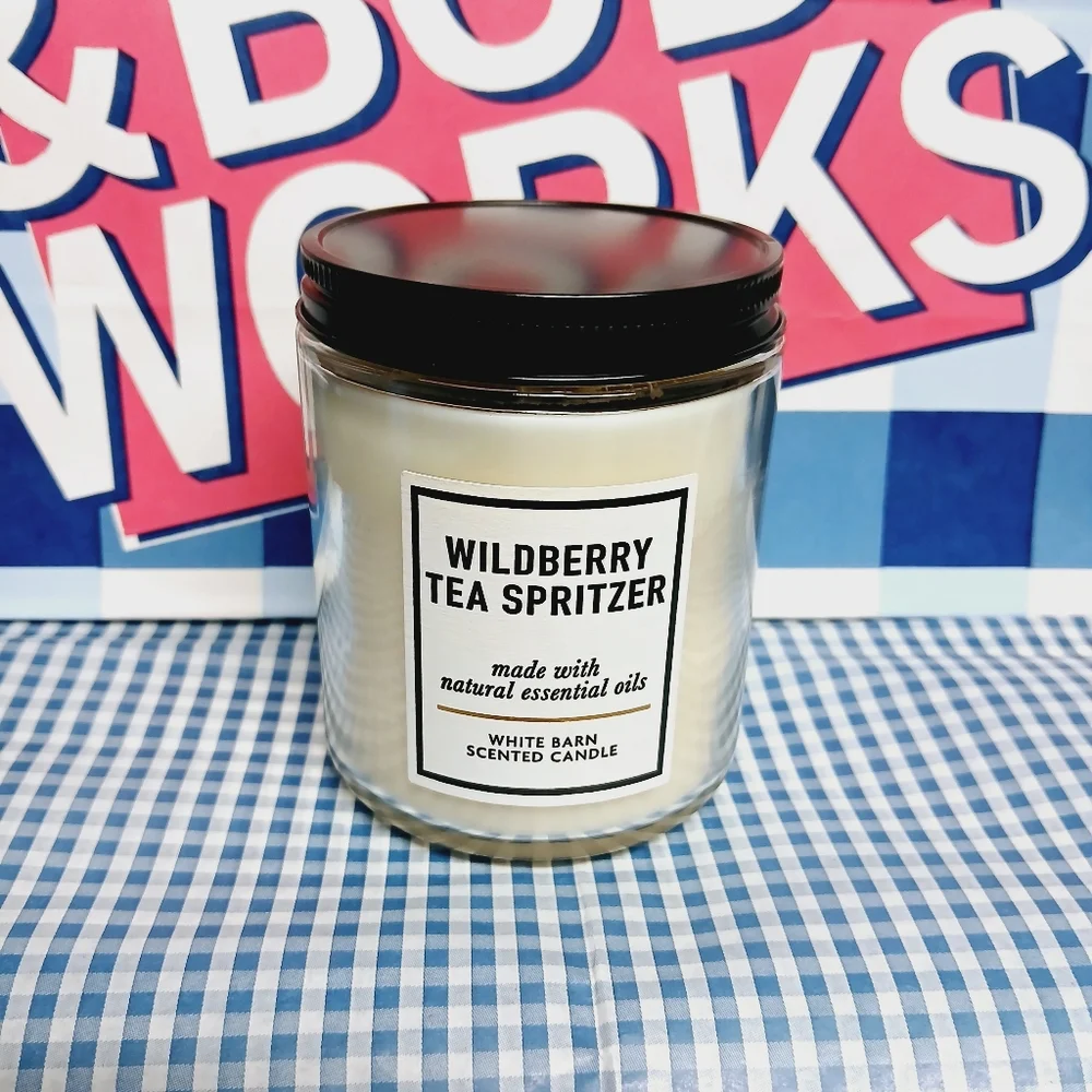Bath and Body Works Wildberry Tea Spritzer Single Wick Candle - Picture 1 of 4